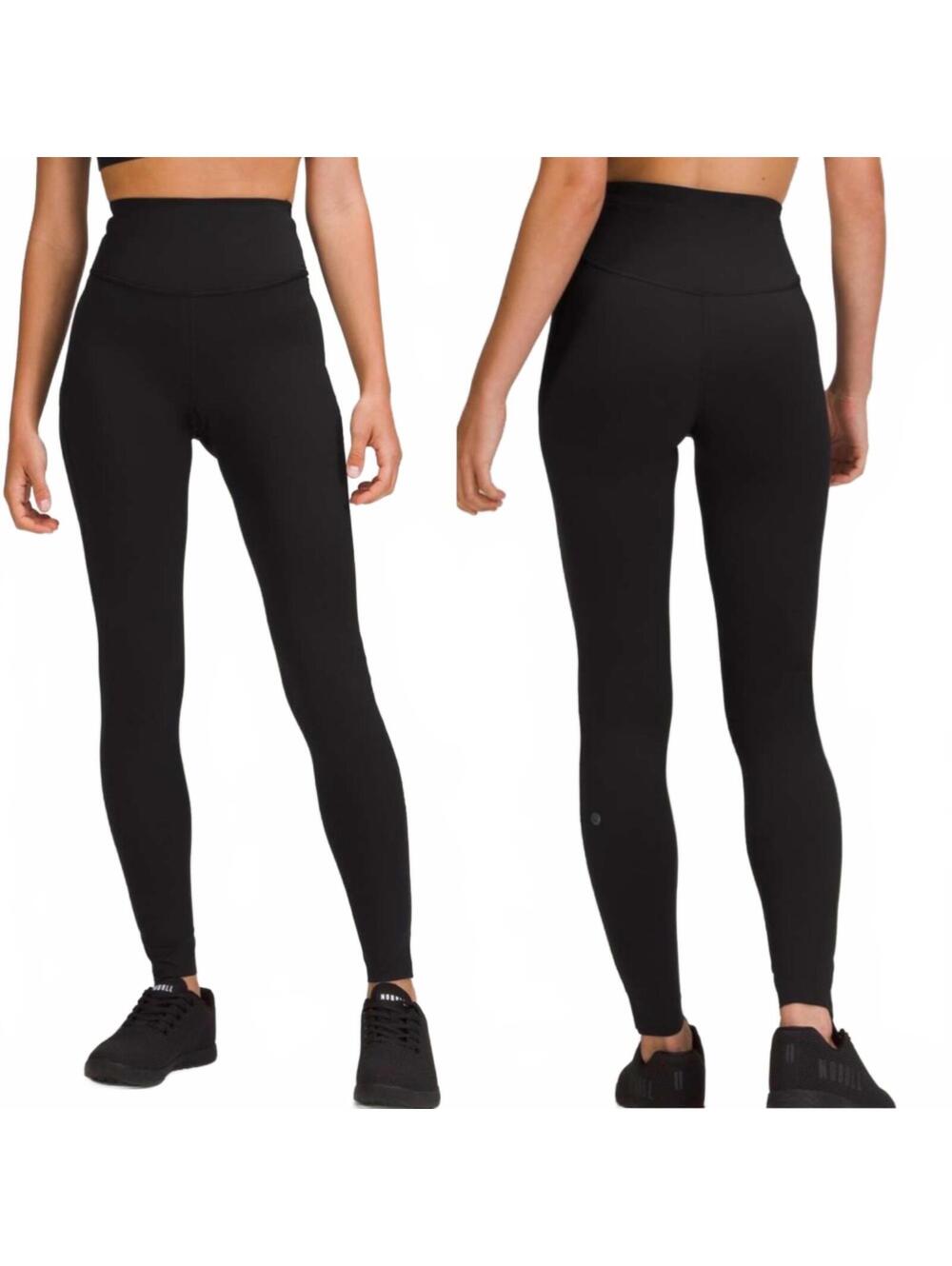 Lululemon Base Pace High-Rise Tight Leggings 31" Nulux Black Women's Size 4